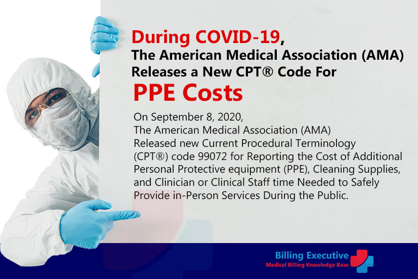 During COVID-19, the American Medical Association (AMA) releases a new CPT® code for PPE costs.