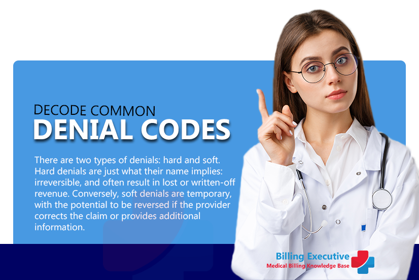 How to decode common Denial Codes in a Medical Practice
